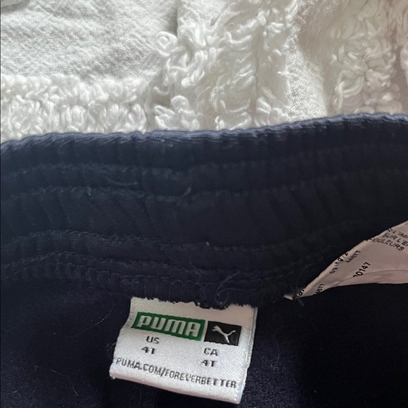 PUMA Kids Black and Red Joggers - Picture 2 of 2